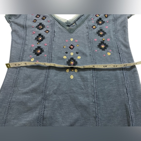 Free People - Embroidered sequins body-con mini dress - Picture 7 of 9